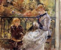 Morisot, Berthe - On the Balcony of Eugene Manet's Room at Bougival